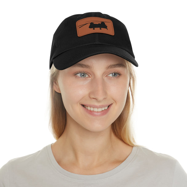 Low-Profile Dad Hat with Leather Patch