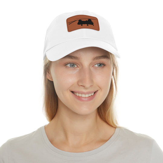 Low-Profile Dad Hat with Leather Patch
