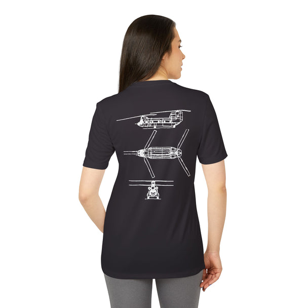 M1 Adidas Sport Moisture-Wicking Poly Performance Tee