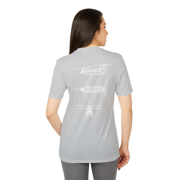 M1 Adidas Sport Moisture-Wicking Poly Performance Tee