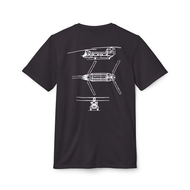 M1 Adidas Sport Moisture-Wicking Poly Performance Tee