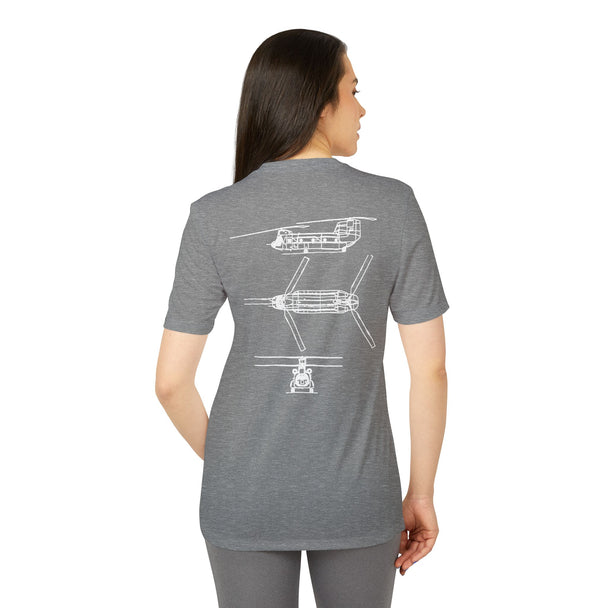 M1 Adidas Sport Moisture-Wicking Poly Performance Tee