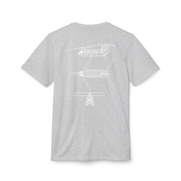 M1 Adidas Sport Moisture-Wicking Poly Performance Tee