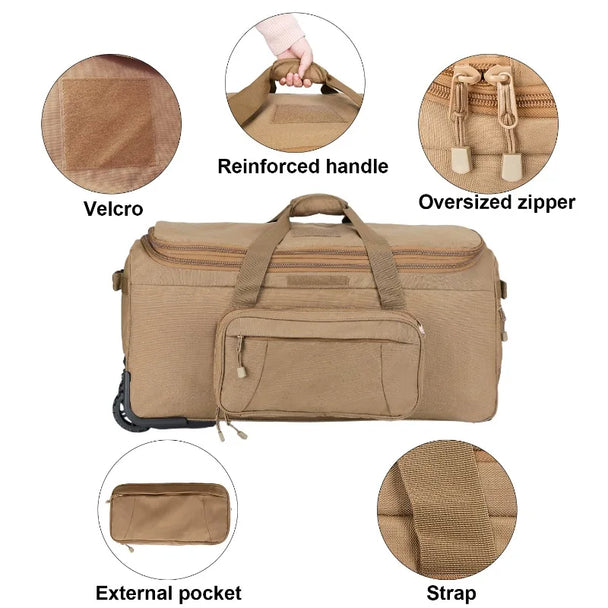 125L Rolling Tactical Duffle