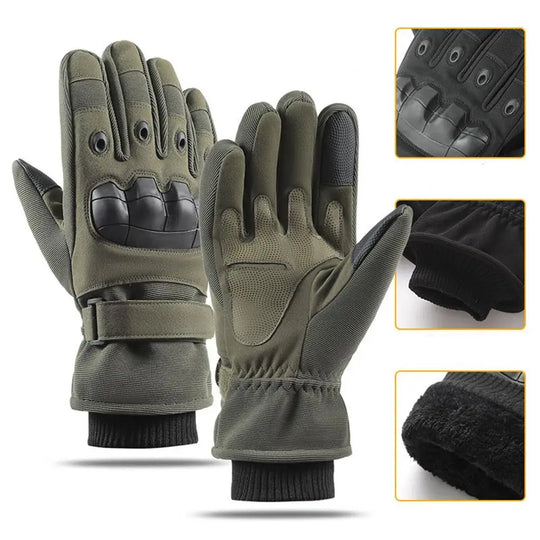 Hard Knuckle Military-style Cold Weather Gloves